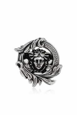 Versace SILVER Ring with Medusa head motif