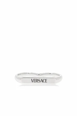 Versace SILVER Two-finger ring