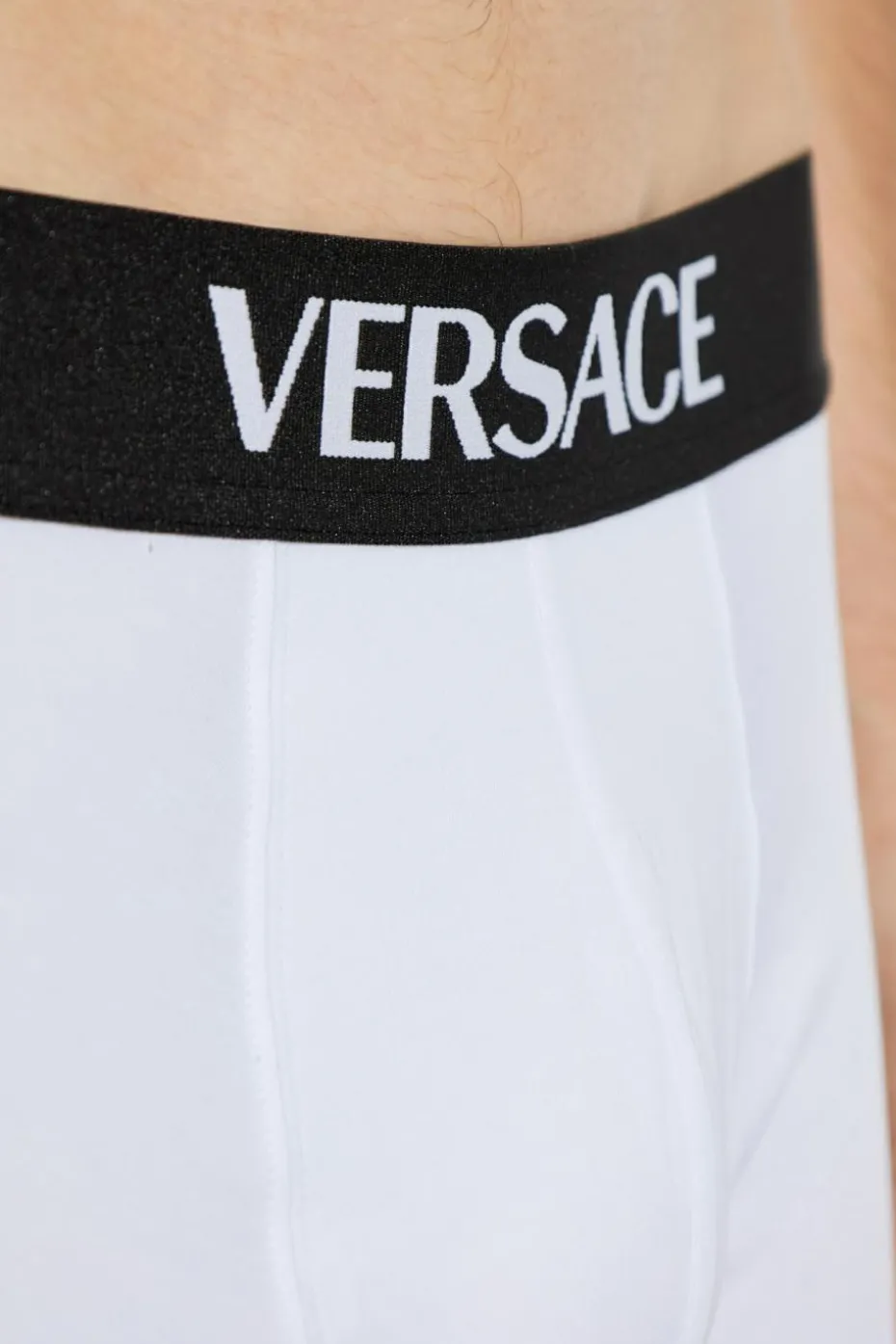 Versace WHITE Cotton boxers with logo