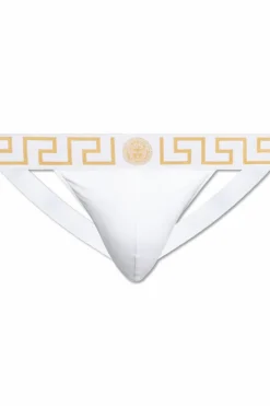 Versace WHITE Cotton jockstraps