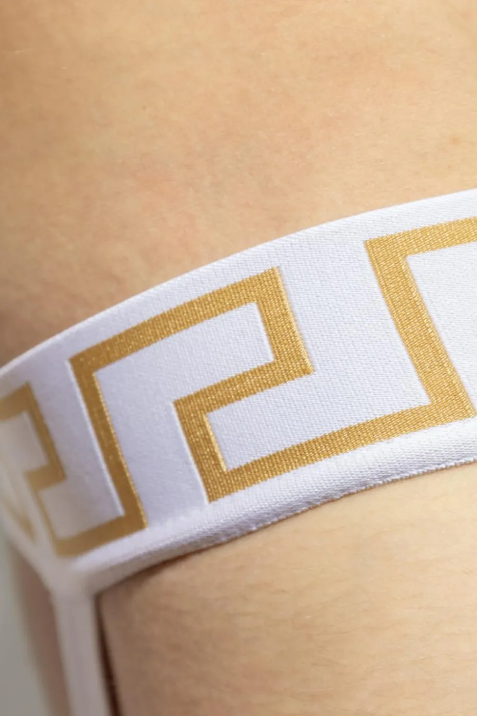 Versace WHITE Cotton jockstraps