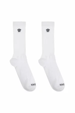 Versace WHITE Cotton socks with logo