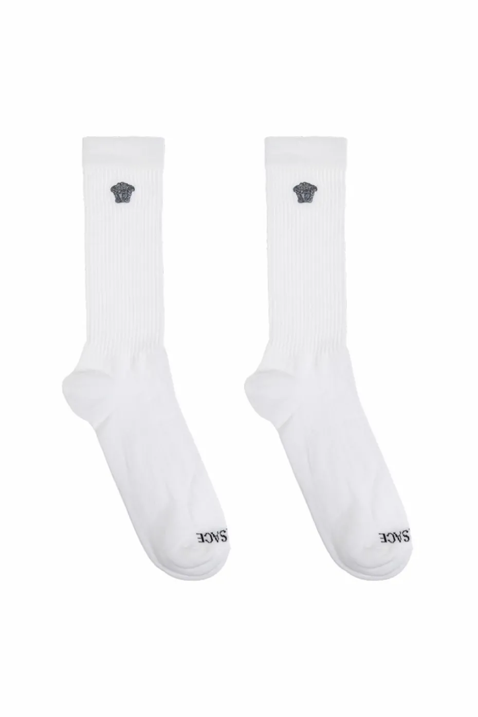 Versace WHITE Cotton socks with logo
