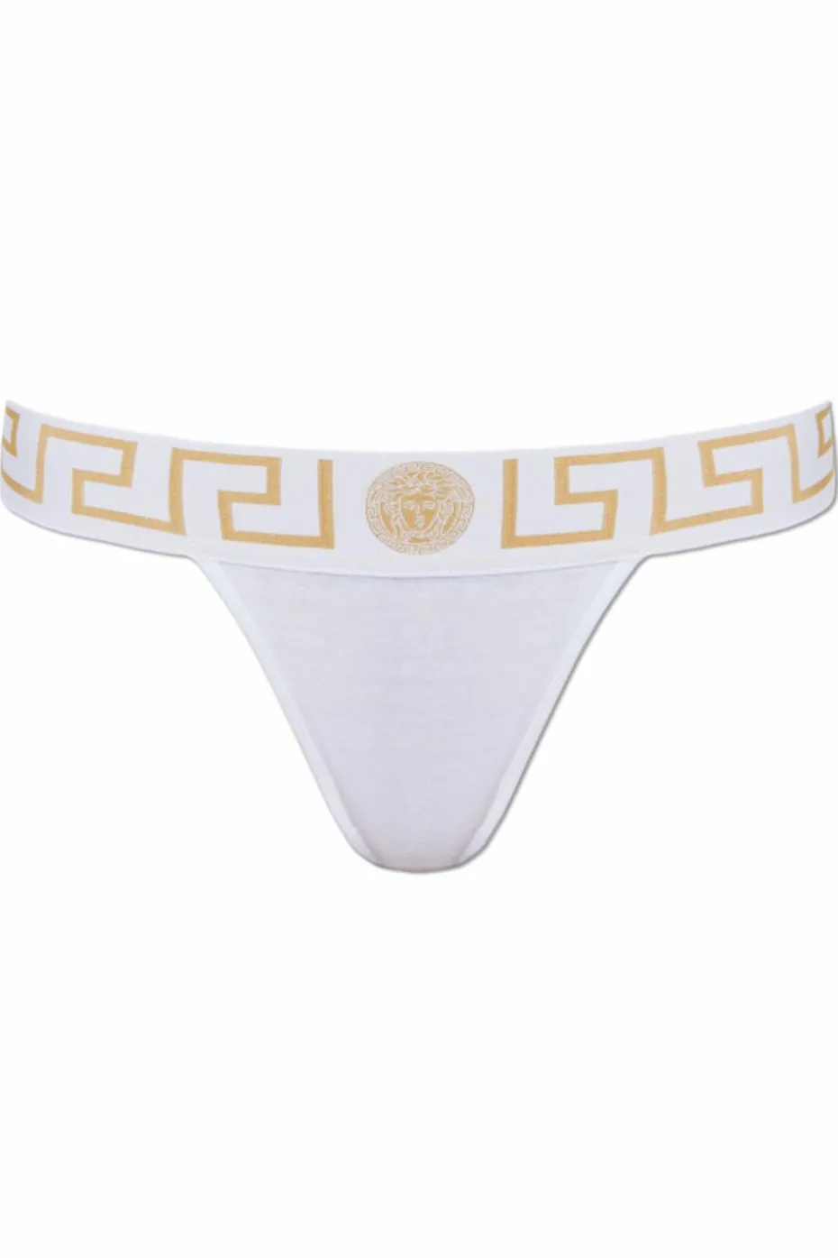 Versace WHITE Cotton thongs