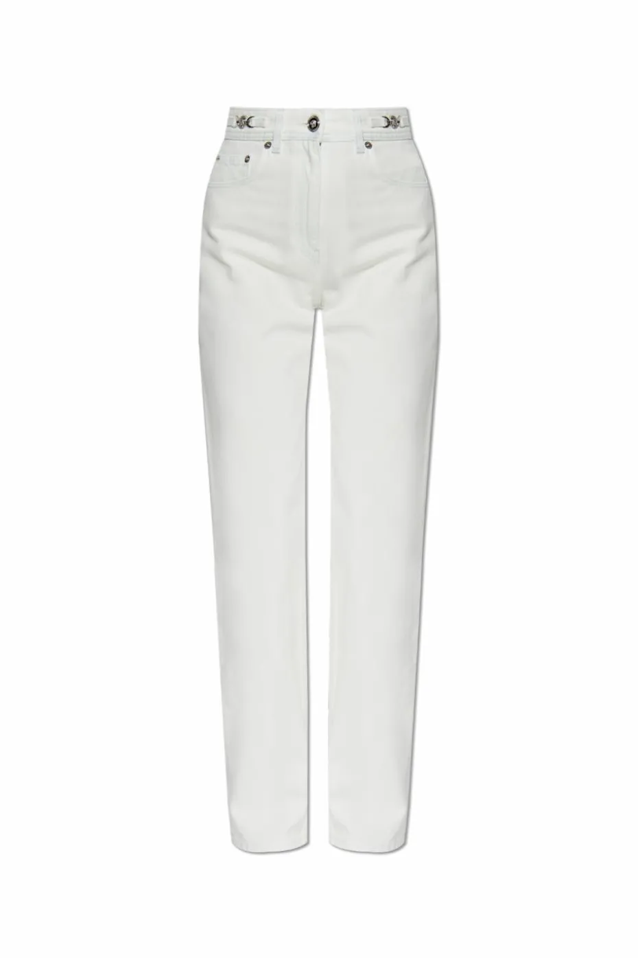 Versace WHITE Jeans with straight leg