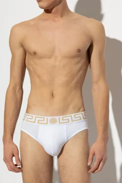 Versace WHITE Logo briefs 3-pack