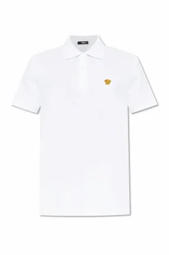 Versace WHITE Polo with logo