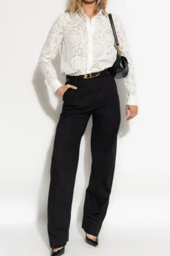 Versace WHITE Shirt with 'barocco' pattern