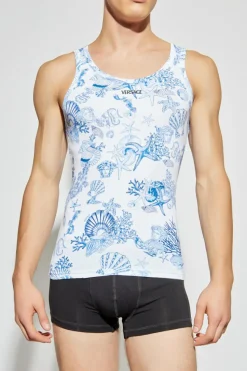 Versace WHITE Sleeveless lingerie top