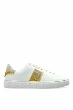 Versace WHITE Sports shoes with crystals