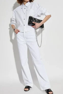 Versace WHITE Straight leg jeans