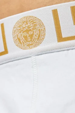 Versace WHITE Three-pack of boxer shorts