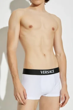 Versace WHITE Three-pack of boxers with logo