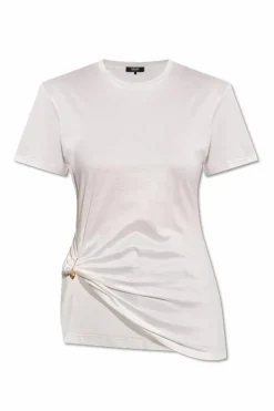 Versace WHITE Top with decorative safety pin