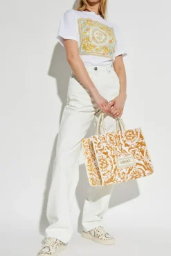 Versace WHITE T-shirt with colorful print