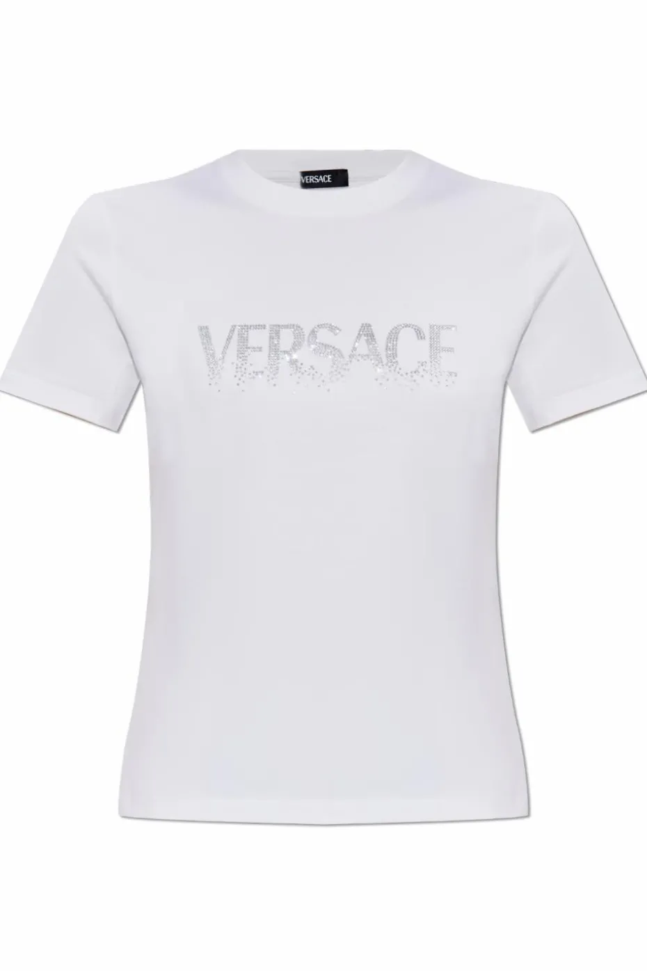 Versace WHITE T-shirt with shimmering sequins