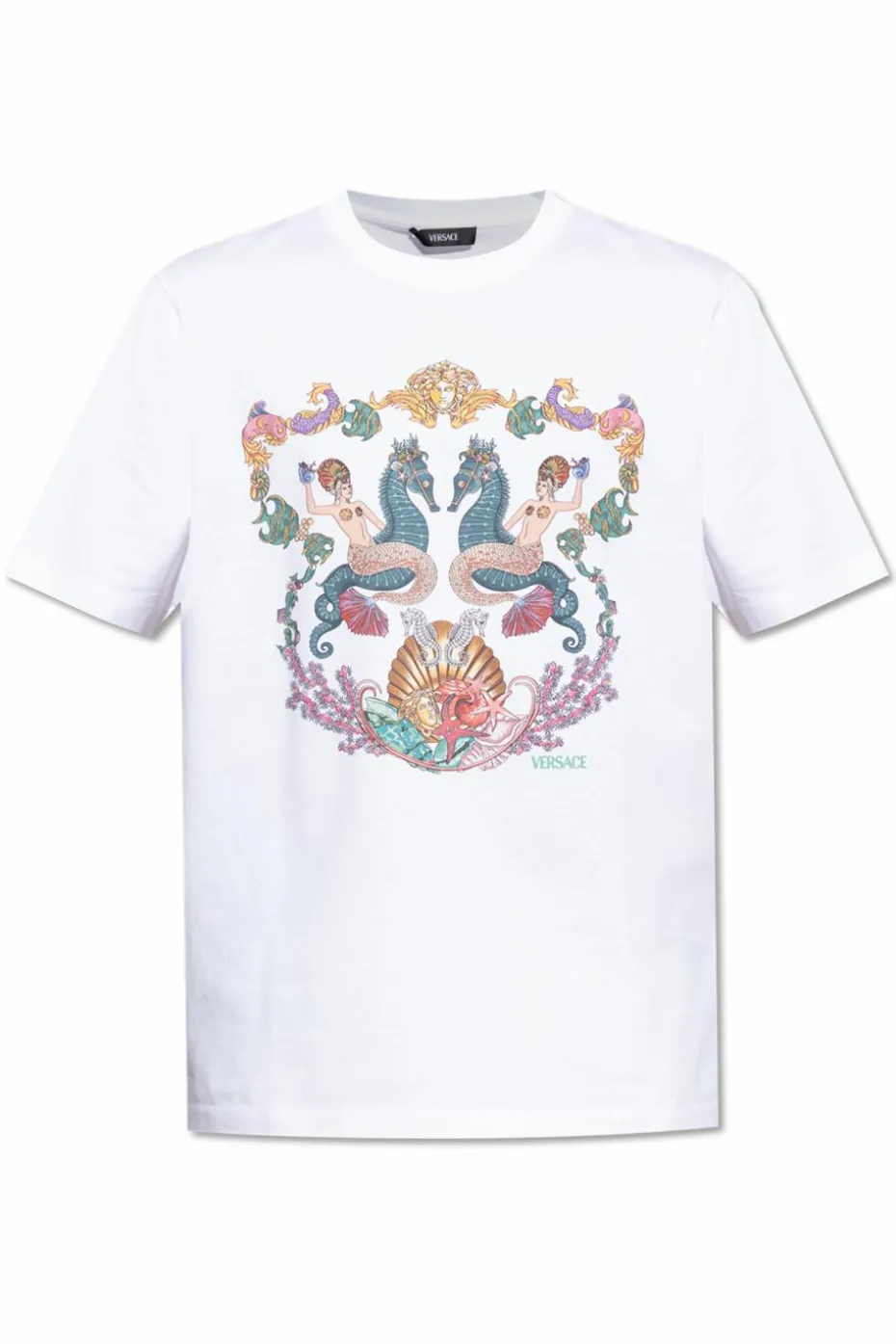 Versace WHITE T-shirt with colorful print