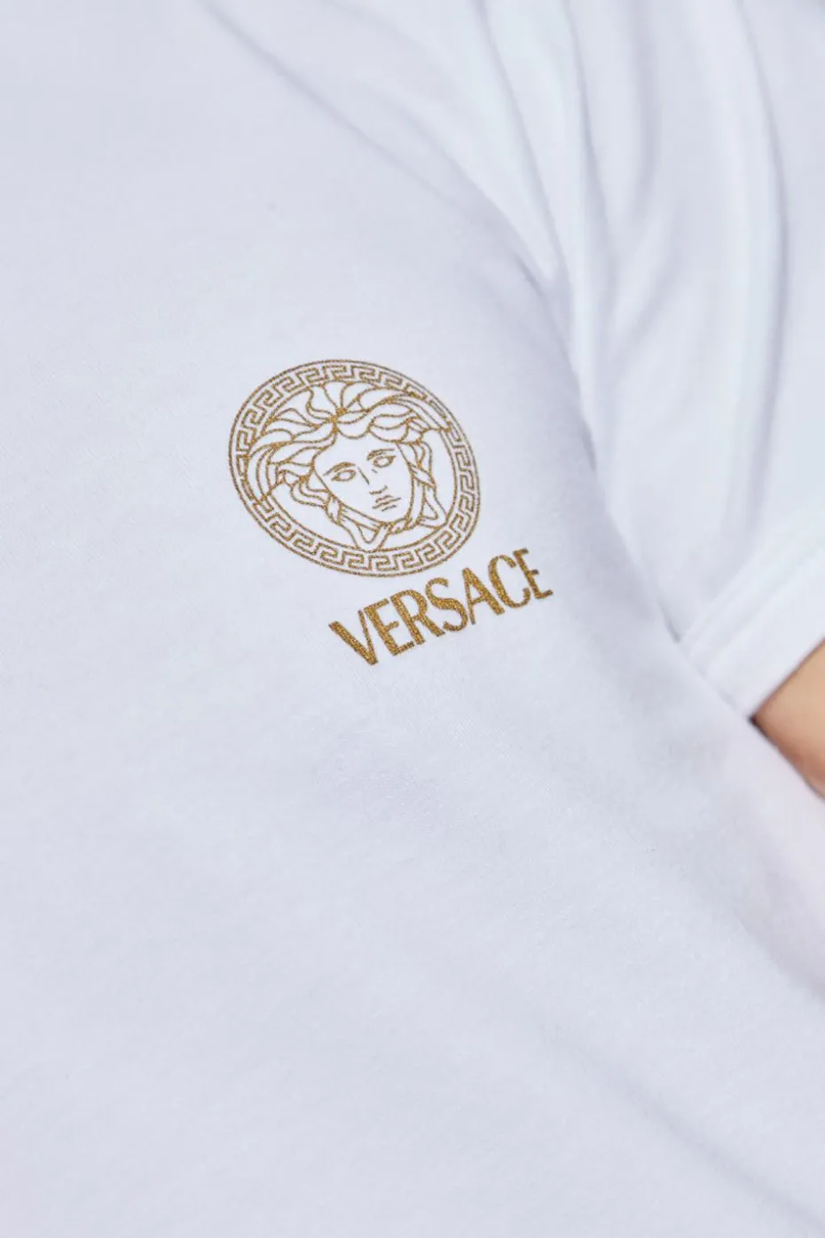 Versace WHITE T-shirt with logo