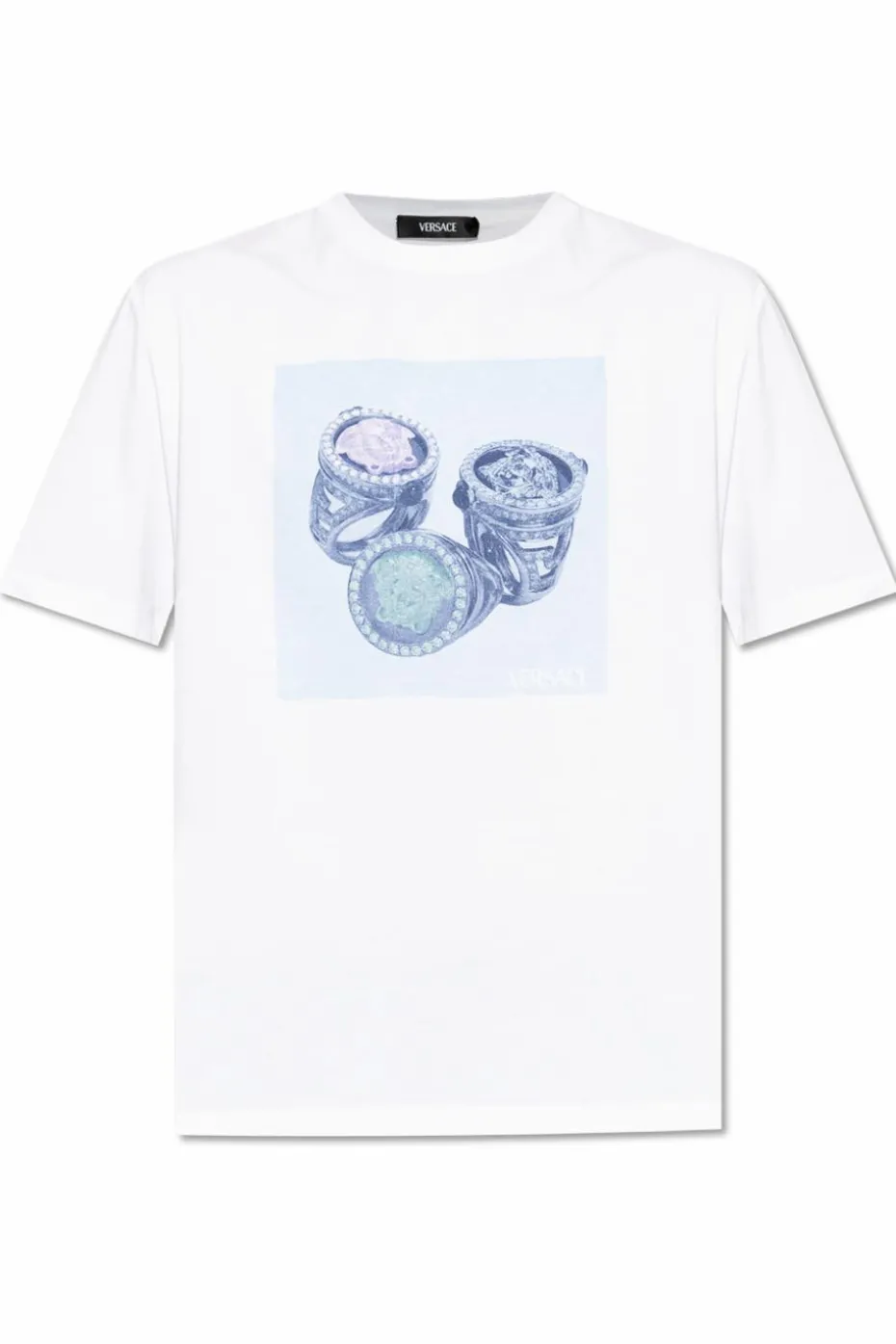 Versace WHITE T-shirt with colorful print