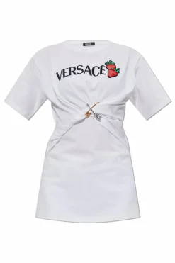 Versace WHITE T-shirt with appliquƩs