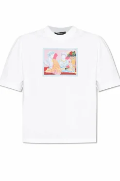 Versace WHITE T-shirt with colorful print