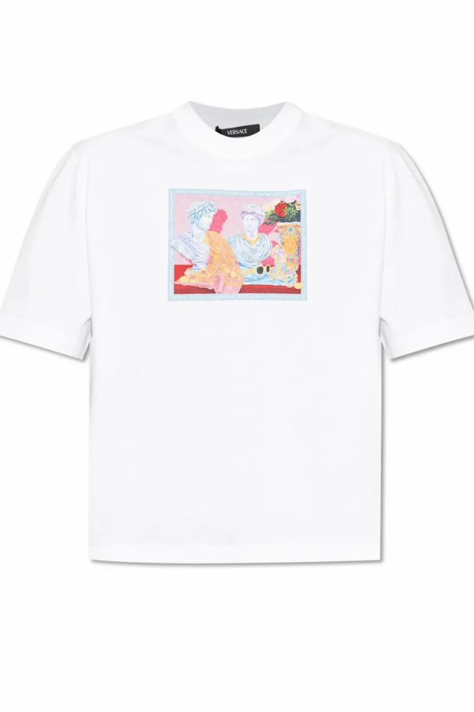 Versace WHITE T-shirt with colorful print