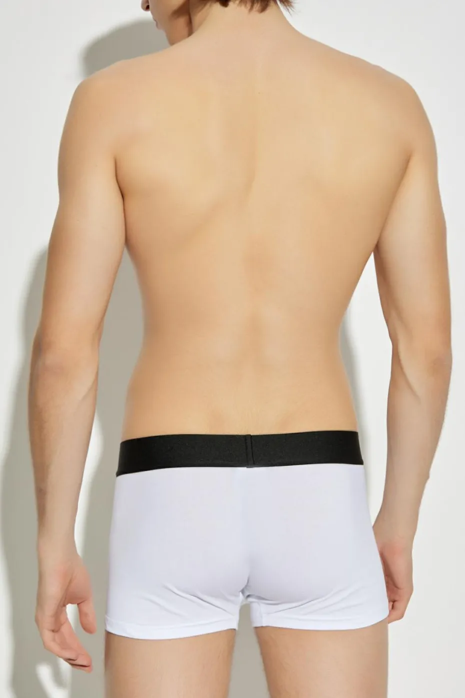 Versace WHITE Two-pack of cotton boxer briefs with logo