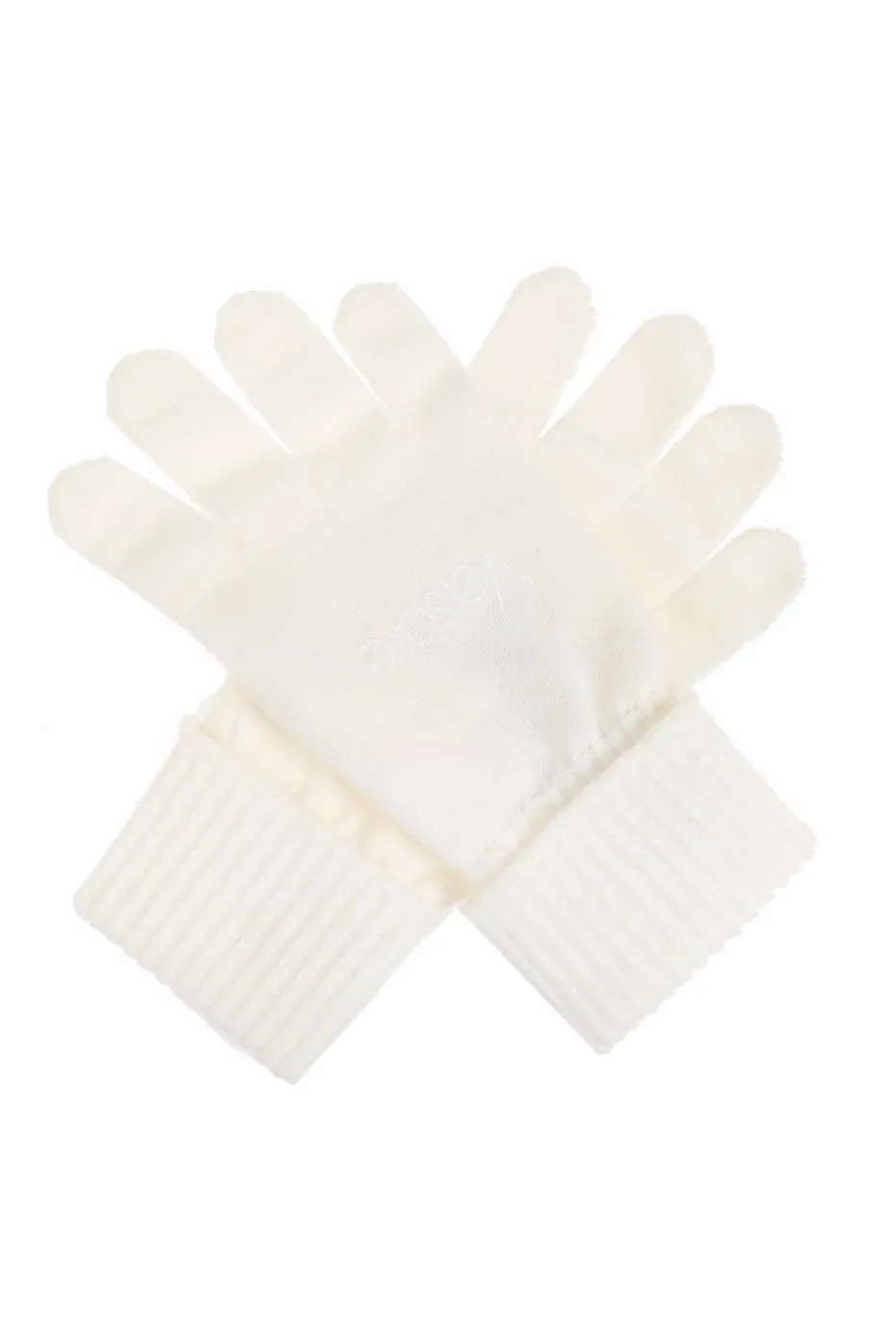 Versace WHITE Woolen gloves