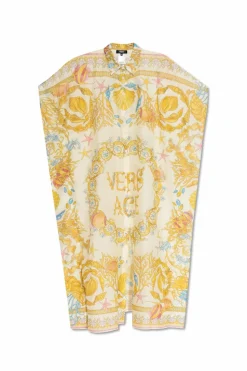 Versace YELLOW Beach dress with `Barocco` print