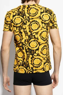 Versace YELLOW Lingerie T-shirt with Barocco print