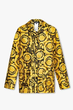 Versace YELLOW Silk pyjama top