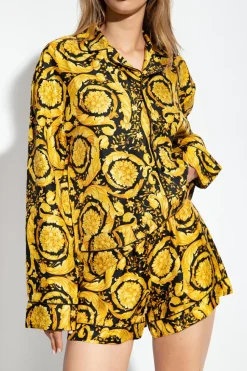 Versace YELLOW Silk pyjama top