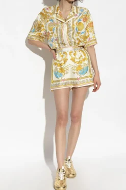 Versace YELLOW Silk shorts