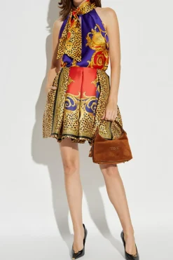Versace YELLOW Silk skirt