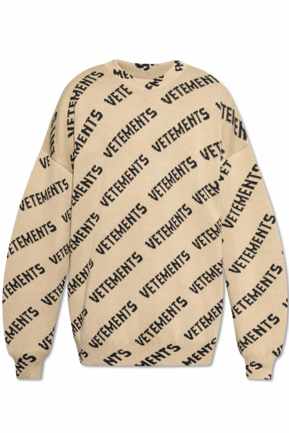 VETEMENTS beige Sweater with logo