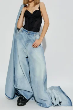 VETEMENTS BLACK Corset with logo