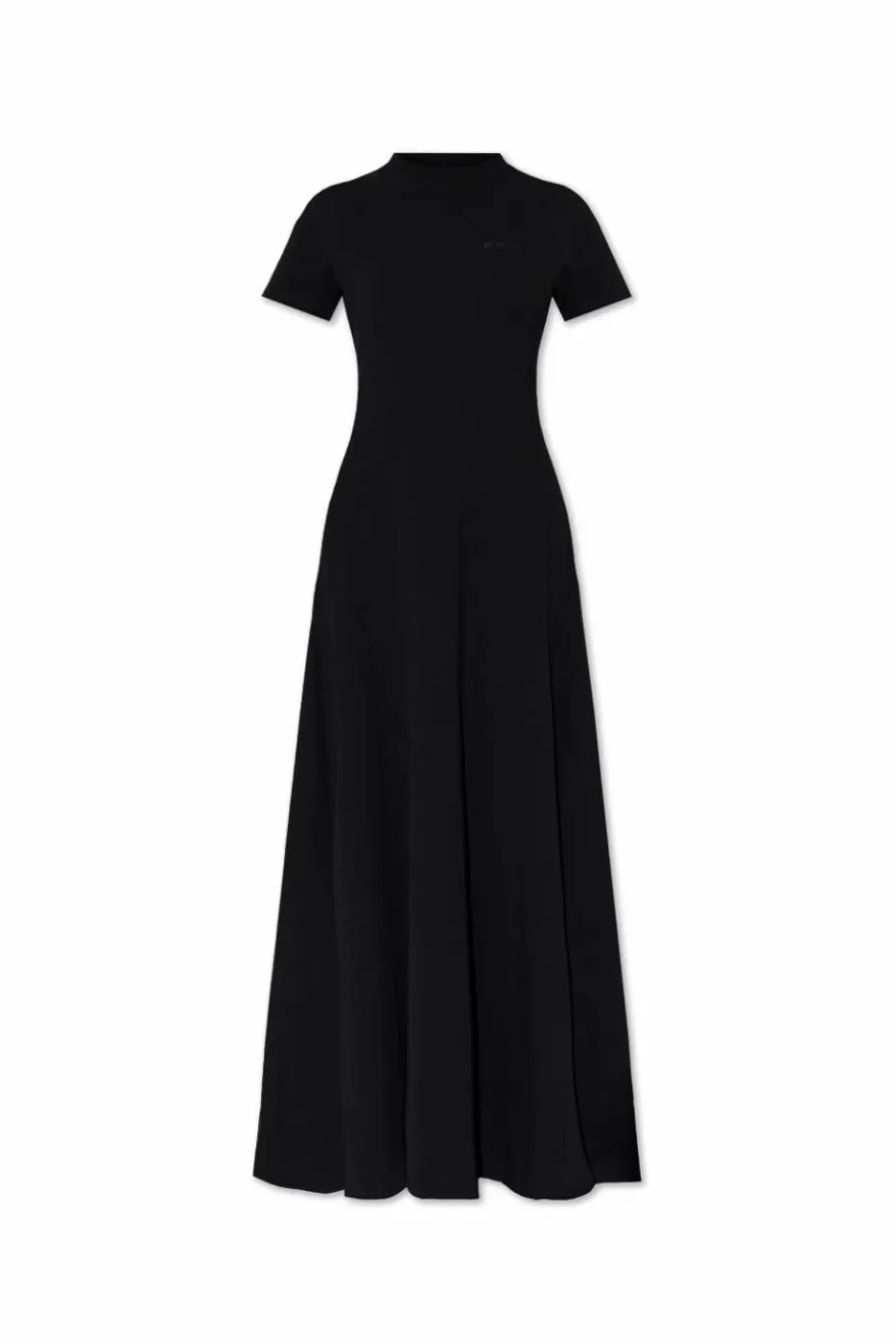 VETEMENTS BLACK Dress with logo