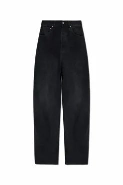 VETEMENTS BLACK Jeans with logo