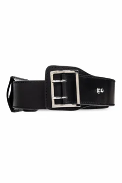 VETEMENTS BLACK Leather belt