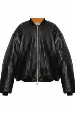 VETEMENTS BLACK Leather jacket