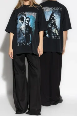 VETEMENTS BLACK Oversize T-shirt