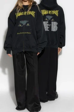 VETEMENTS BLACK Oversized sweatshirt
