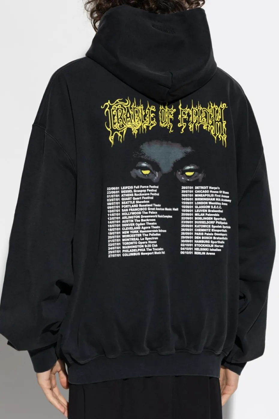 VETEMENTS BLACK Oversized sweatshirt