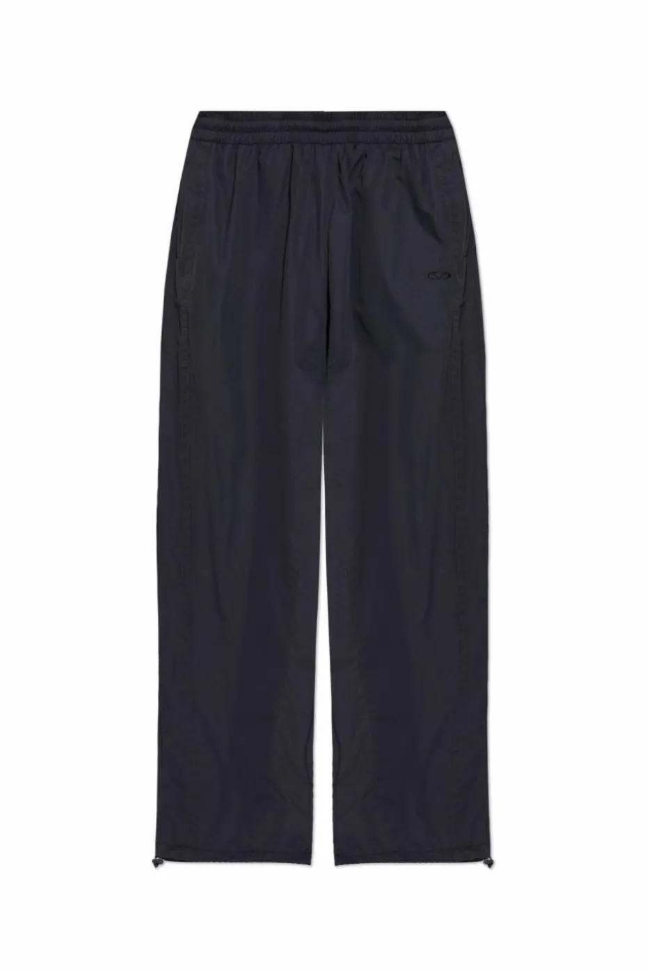 VETEMENTS BLACK Pants with logo