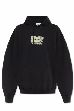 VETEMENTS BLACK Printed sweatshirt
