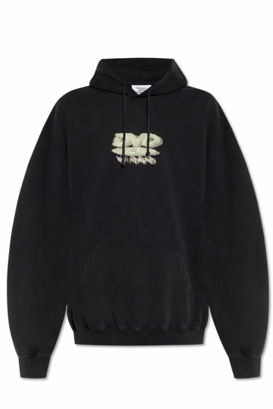 VETEMENTS BLACK Printed sweatshirt