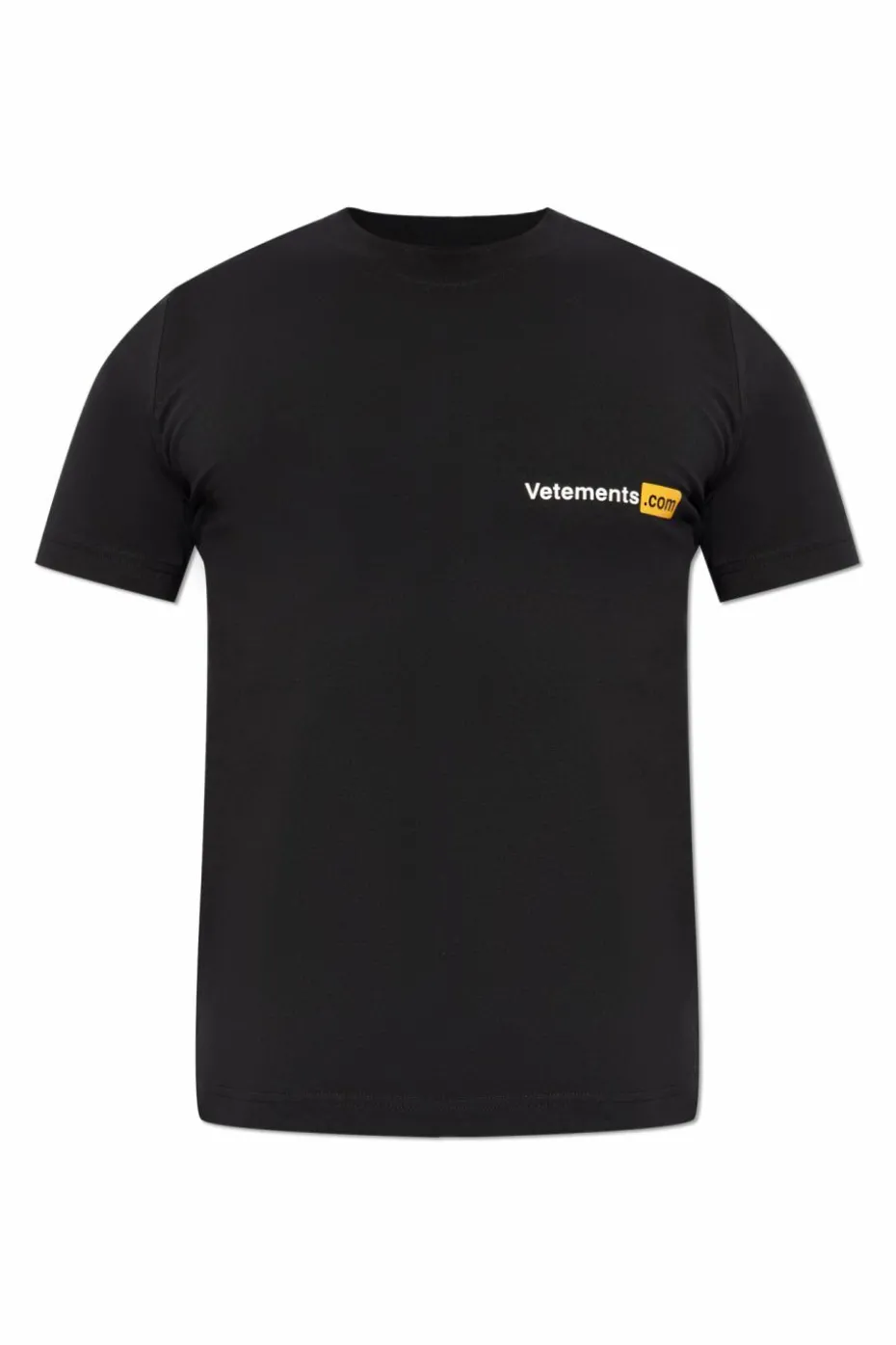 VETEMENTS BLACK Printed T-shirt
