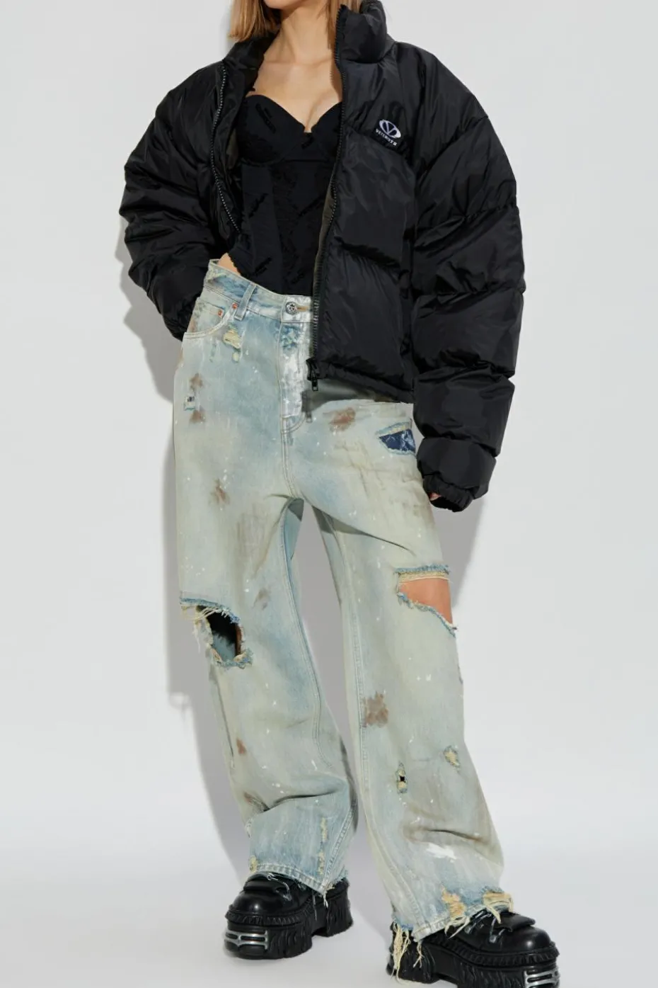 VETEMENTS BLACK Puffer Jacket