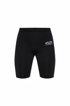 VETEMENTS BLACK Short leggings
