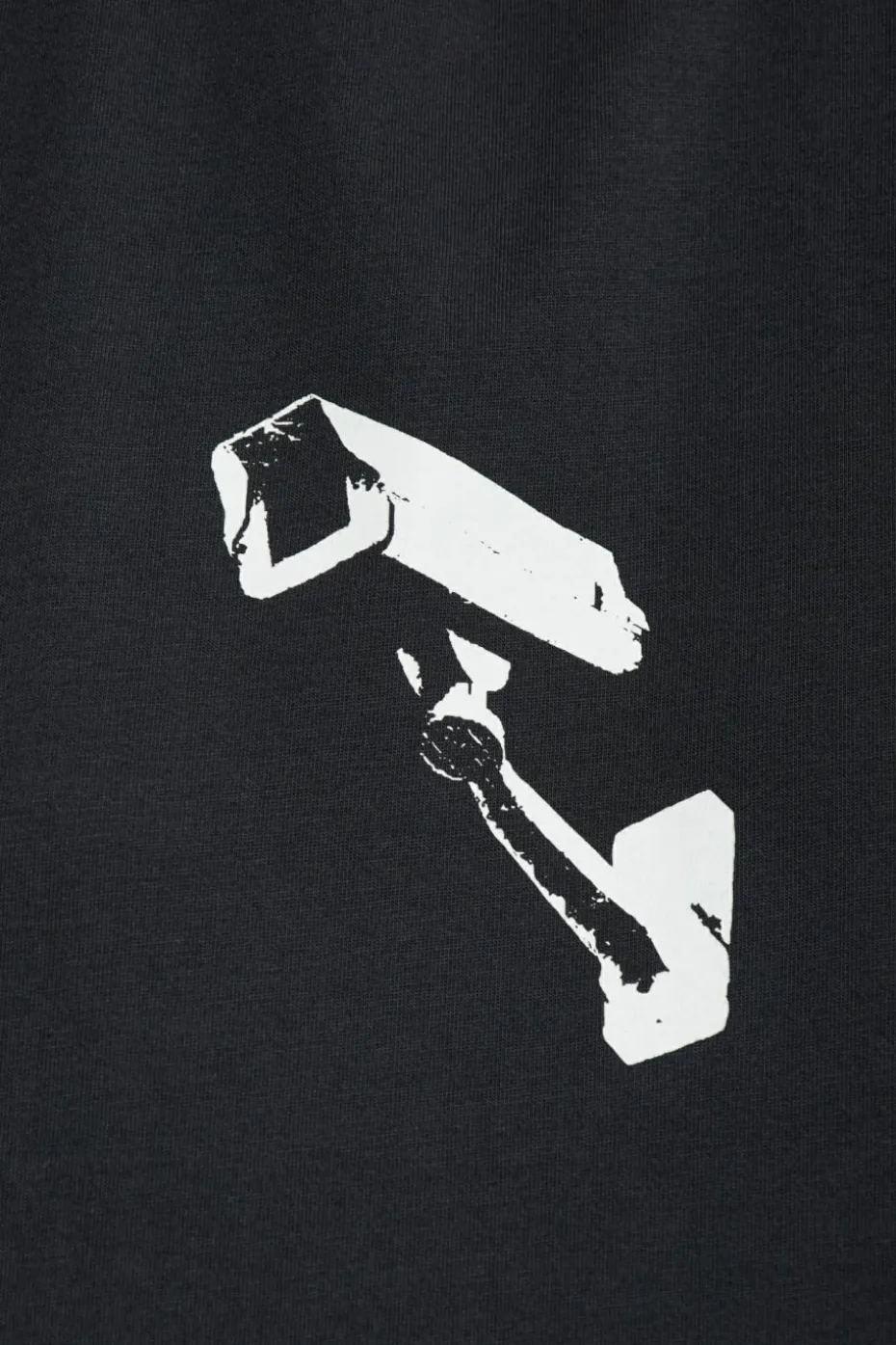 VETEMENTS BLACK T-shirt with print